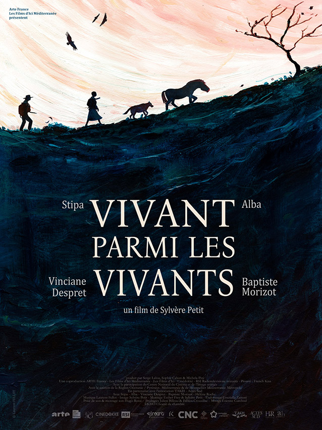 Vivant parmi les vivants, affiche du film, 2024. © Laurent Fellot et Sylvère Petit